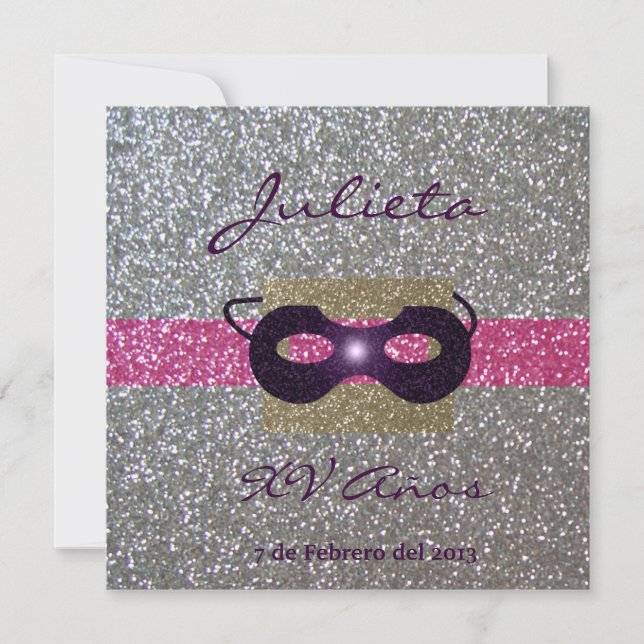 Invitación XV Años Einladung (Vorderseite)