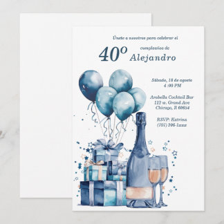 Invitaciones Personalizadas Modernas Para Hombre Einladung