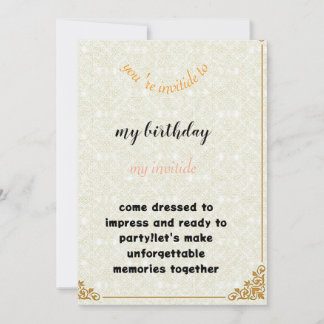 invitation birthday einladung