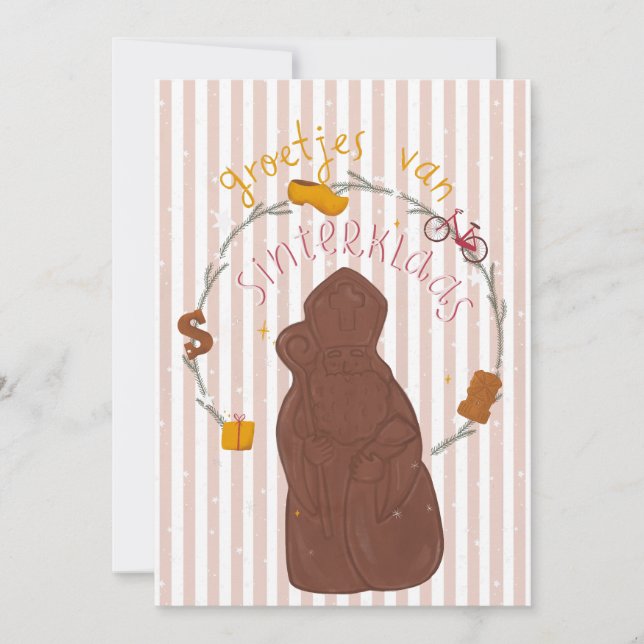 Invitation Card Groetjes van Sinterklaas  Einladung (Vorderseite)