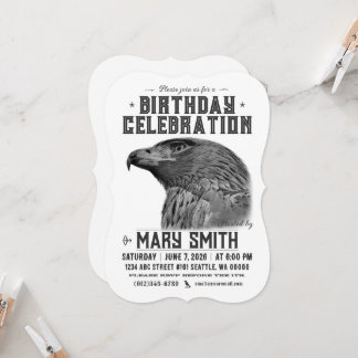 Invitation Card_Western Style (Golden Eagle) Einladung
