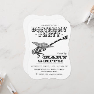 Invitation Card_Western Style (Golden Flangetail) Einladung