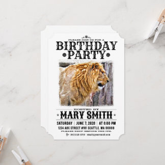 Invitation Card_Western Style (Lion) Einladung