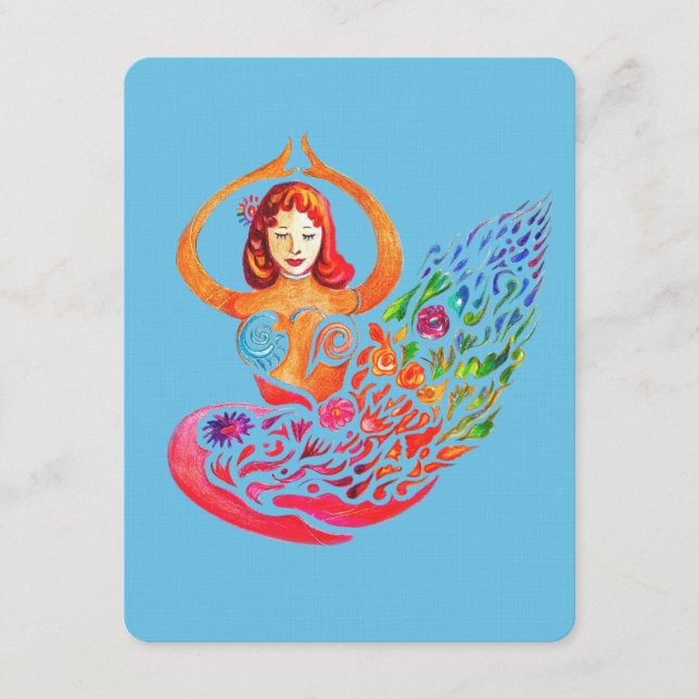 Invitation Card Yoga Meditation Rainbow Colors  Einladung (Vorderseite)