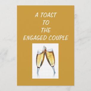 INVITATION DER TOAST-ENGAGEMENT-PARTEI EINLADUNG