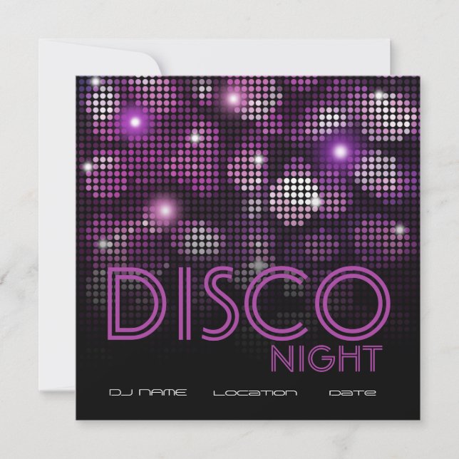 INVITATION DES FLYERS DES DISCO-PARTY EINLADUNG (Vorderseite)