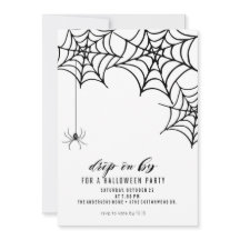 INVITATION DES SPIDER-HALLOWEEN-PARTY