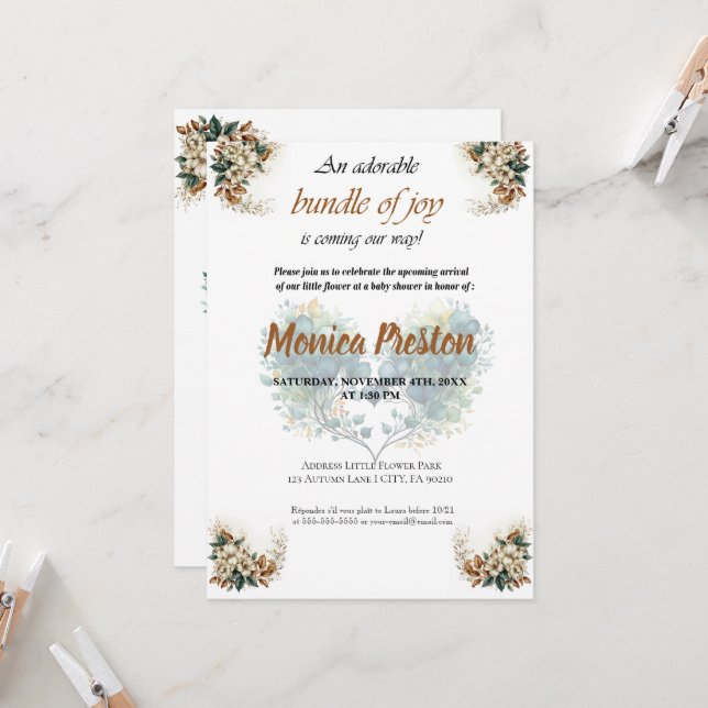 Invitation Einladung (Vorderseite/Rückseite Beispiel)