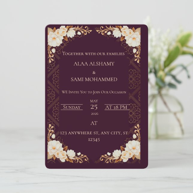 Invitation Einladung (Stehend Vorderseite)