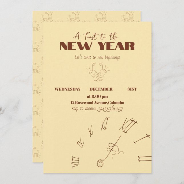 Invitation Einladung (Vorne/Hinten)