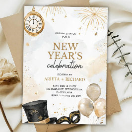 Invitation for a new year celebrations  einladung