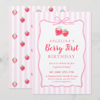 Invitation for Elegant First Birthday . Einladung