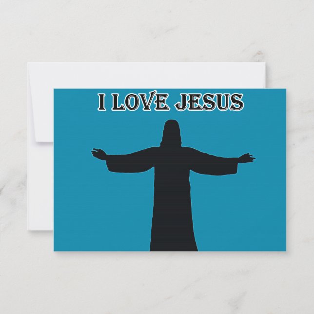 Invitation i love jesus einladung (Vorderseite)