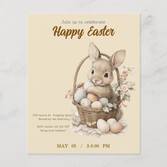 invitation to Easter with Peter Rabbit (Vorderseite)