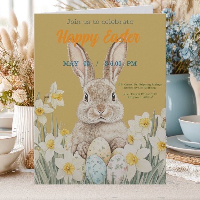 invitation to Easter with Peter Rabbit Dankeskarte (Von Creator hochgeladen)