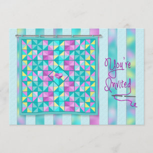 INVITATION VON PARTY/LUNCHEON - QUILLE EINLADUNG