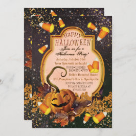 INVITATION VON PUMPKIN-HALLOWEEN-PARTY EINLADUNG