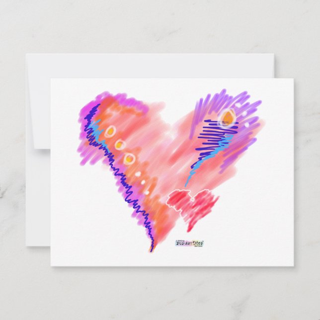 INVITATIONEN - Herz-Gürtel Einladung (Vorderseite)