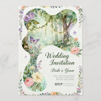 InvitationNature’s Romance – Botanical Wedding Inv Einladung
