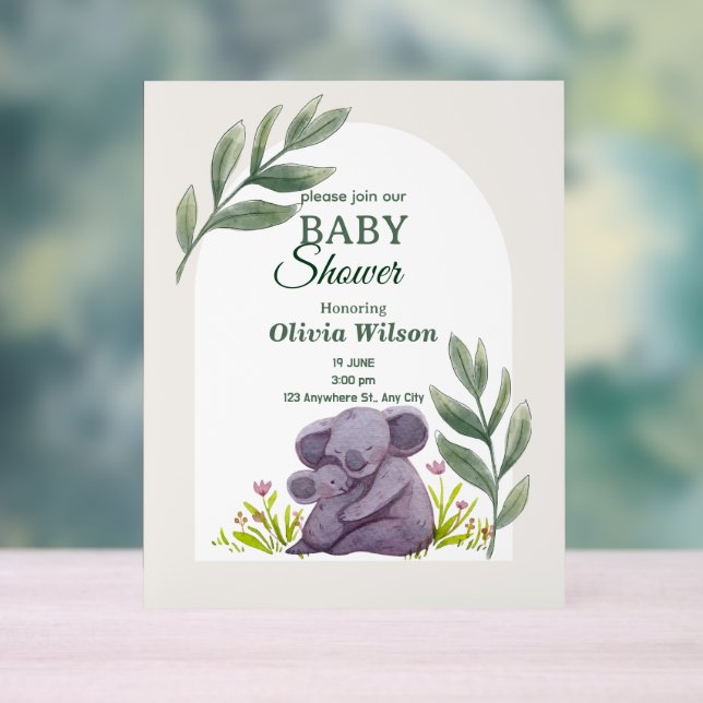 Invitations & Stationery Invitations & Announcemt Acrylschild (Neutral)