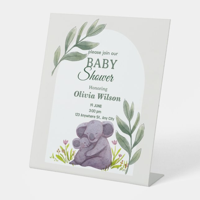 Invitations & Stationery Invitations & Announcemt Sockelschild (Vorderseite)