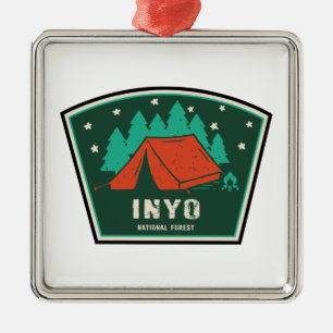 Inyo National Forest Camping Ornament Aus Metall