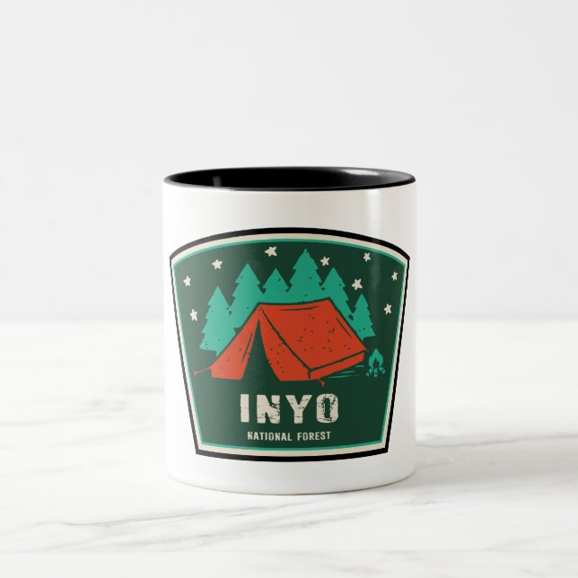 Inyo National Forest Camping Zweifarbige Tasse (Mittel)