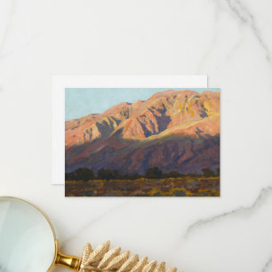 Inyo Range at Sunset, Lone Pine by Maynard Dixon Dankeskarte