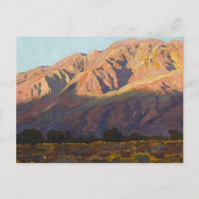 Inyo Range at Sunset, Lone Pine by Maynard Dixon Postkarte (Vorderseite)