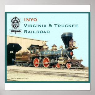 Inyo- Virginia und Truckee Eisenbahndruck Poster