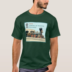 Inyo-Virginia und Truckee Motorgrün-T - Shirt