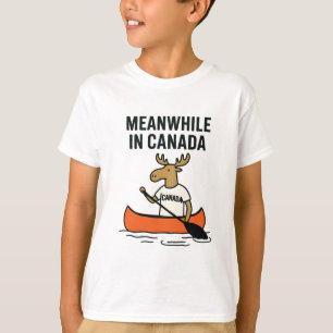 Inzwischen in Kanada Moose Canoeing T-Shirt