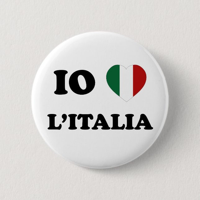 Io-Amo Italien Button (Vorderseite)