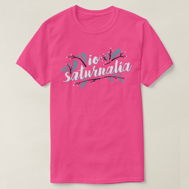 Io Saturnalia floral  T-Shirt (Design vorne)