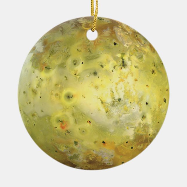 Io Vulkanmond Jupiter Keramik Ornament (Vorne)