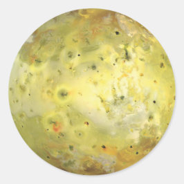 Io Vulkanmond Jupiter Runder Aufkleber