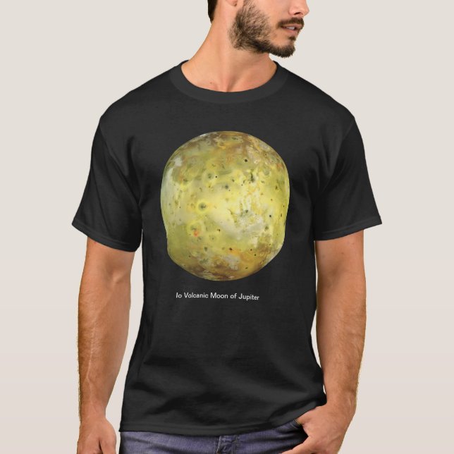 Io Vulkanmond Jupiter T-Shirt (Vorderseite)