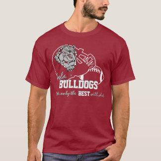 Iola Bulldoggen markiert T-Shirt 74