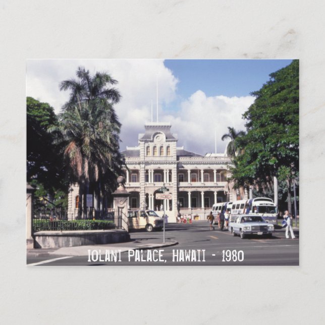 Iolani Palace Hawaii Postkarte (Vorderseite)