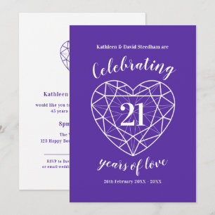 Iolite Hochzeitstag 21 Jahre Liebe Einladung