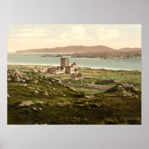 Iona Abbey, Argyll & Bute, Schottland Archiv druck Poster