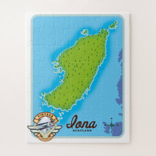 Iona Schottland Karte Puzzle