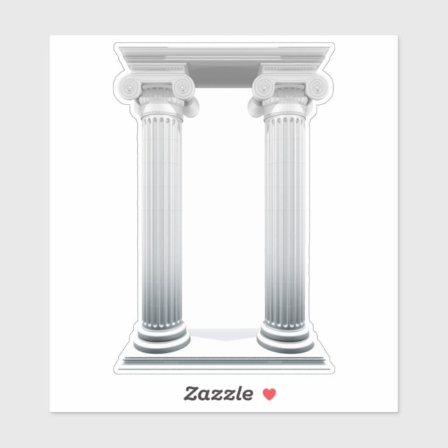 Ionic Columns Sticker (Blatt)