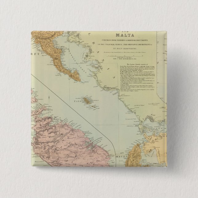 Ionische Inseln, Malta Button (Vorderseite)