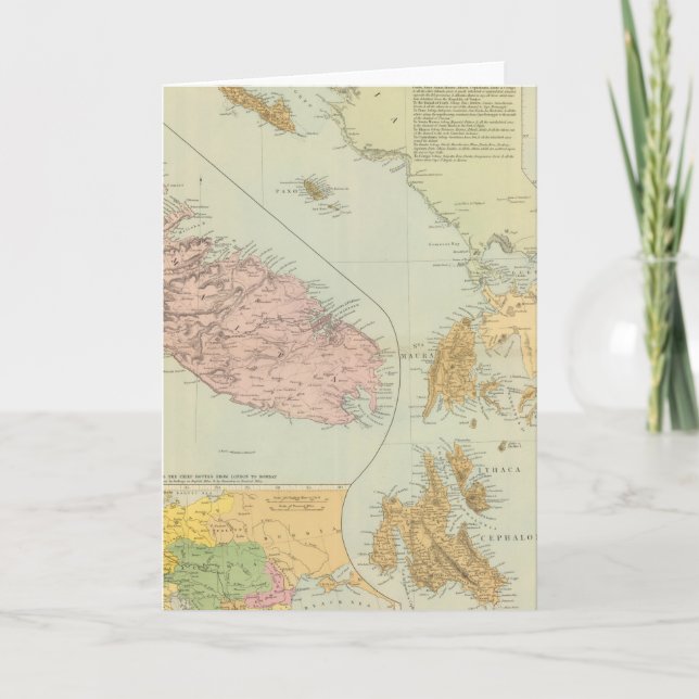 Ionische Inseln, Malta Feiertagskarte (Vorderseite)