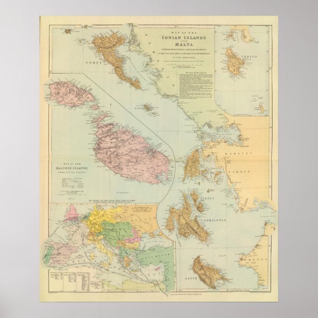 Ionische Inseln, Malta Poster (Vorne)
