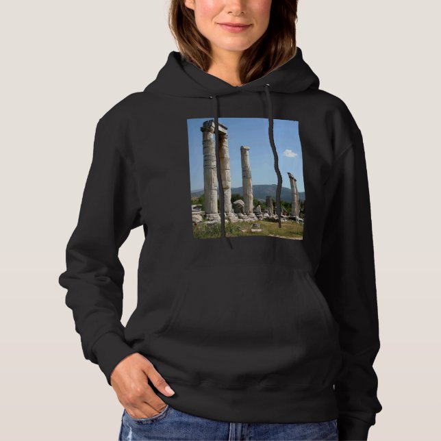 Ionische Säulen des Tempels von Aphrodite Aphrodis Hoodie (Vorderseite)