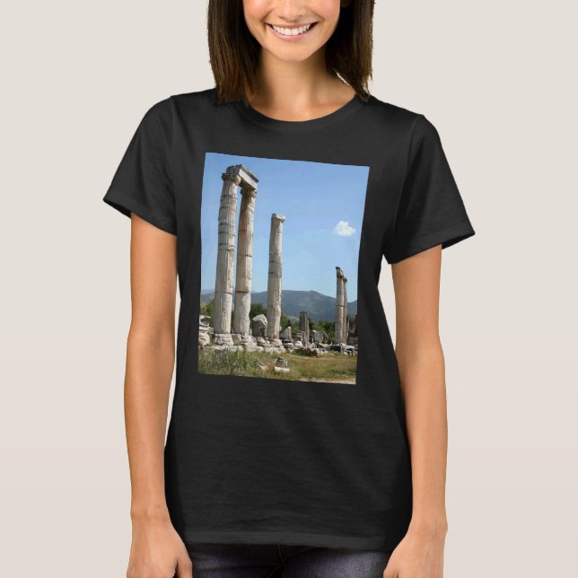 Ionische Säulen des Tempels von Aphrodite Aphrodis T-Shirt (Vorderseite)