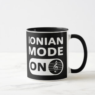 Ionischer Musikmodus - Ein - Tasse