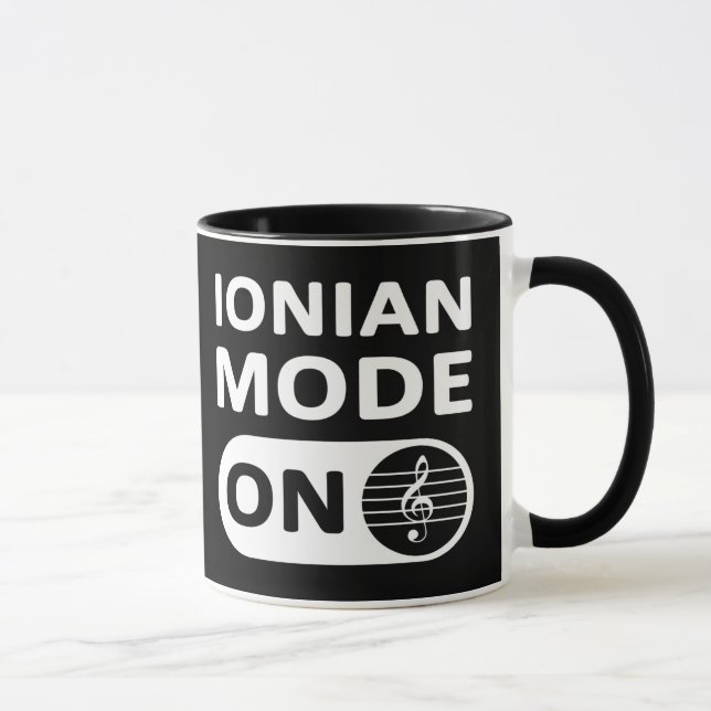 Ionischer Musikmodus - Ein - Tasse (Rechts)